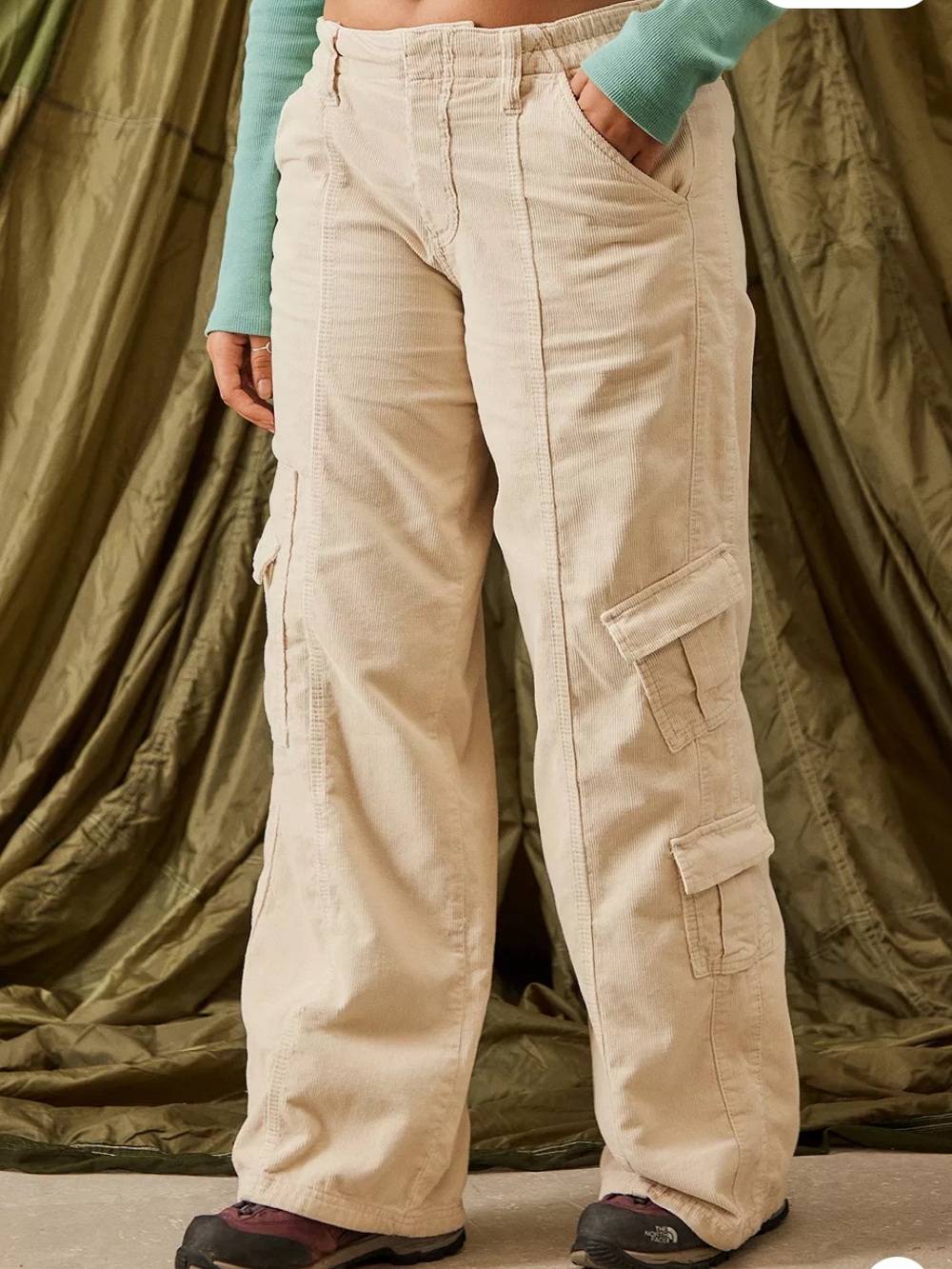 Urban Outfitters BDG Y2K Cargo Corduroy Pants SIZE SMALL
